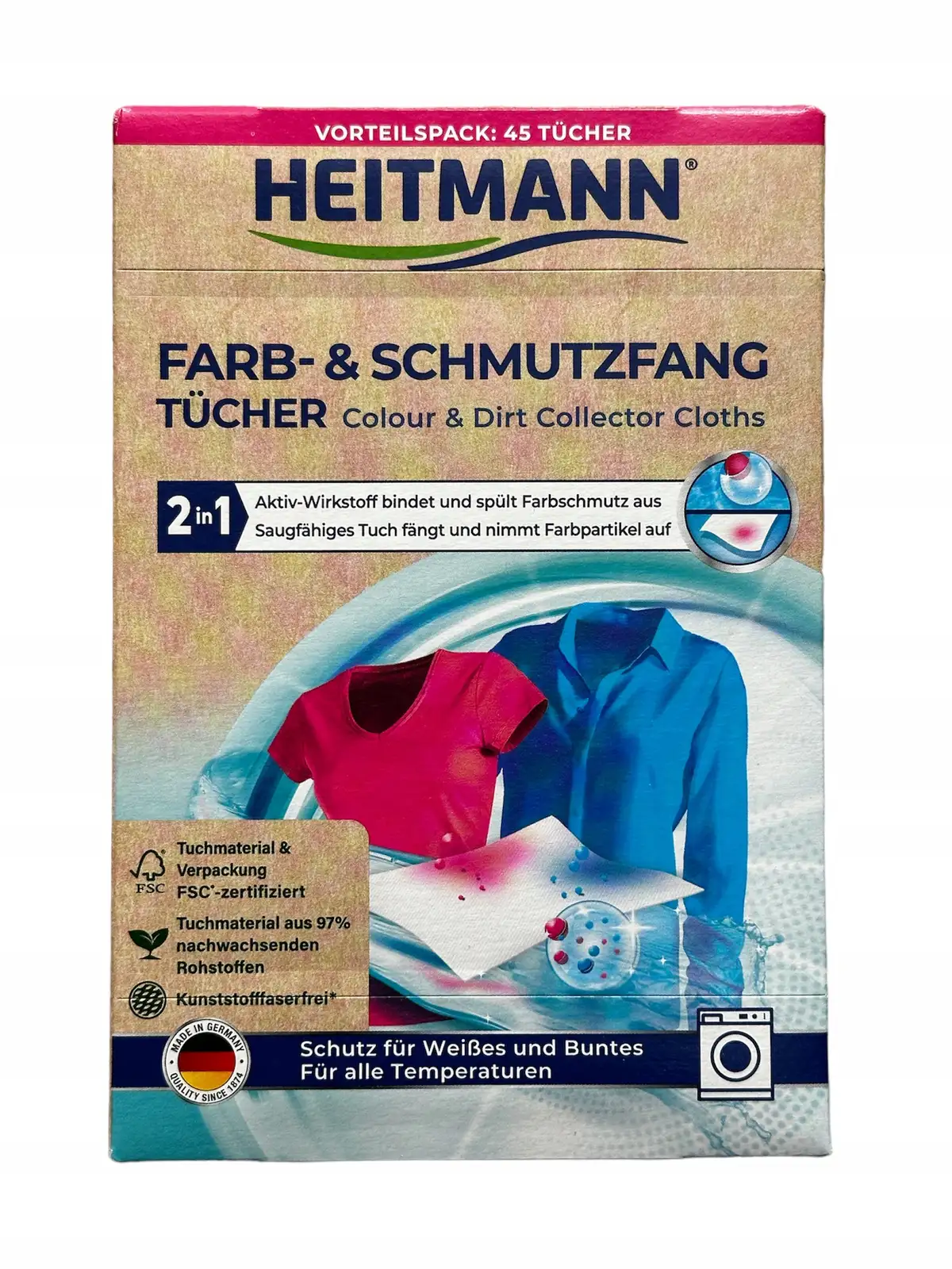 HEITMANN color catching wipes 45 pieces — 6