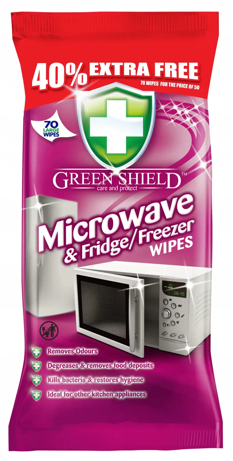Green Shield chusteczki nawilżane czyszczenie lodówek — 2