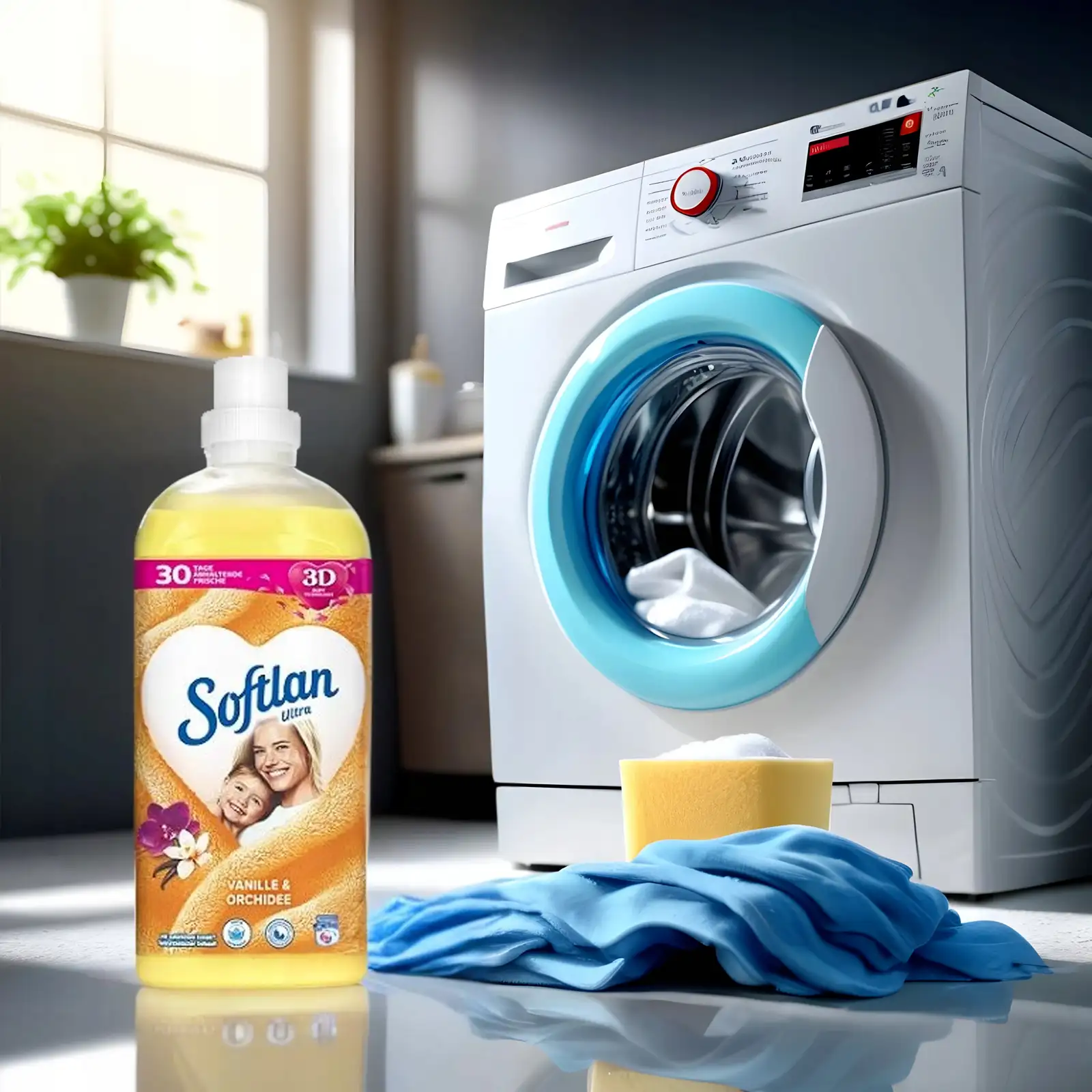 Płyn do płukania Softlan Ultra wanilia i orchidea 1 l — 9