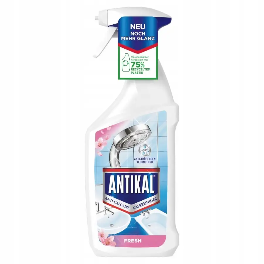 Antikal płyn odkamieniacz do łazienki 0,7l z nutą zapachu róż. — 5