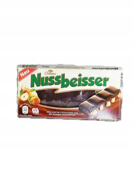 Nussbeisser Czekolada Gorzka z orzechami 100g z Niemiec — 5