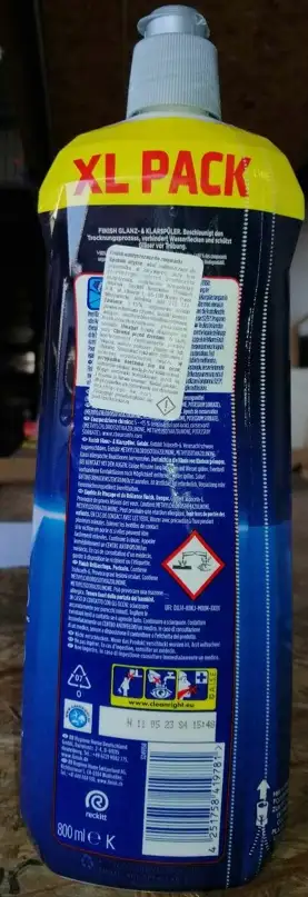 FINISH Nabłyszczacz do Zmywarki Płyn Nabłyszczający POWERBALL 800 ml — 5