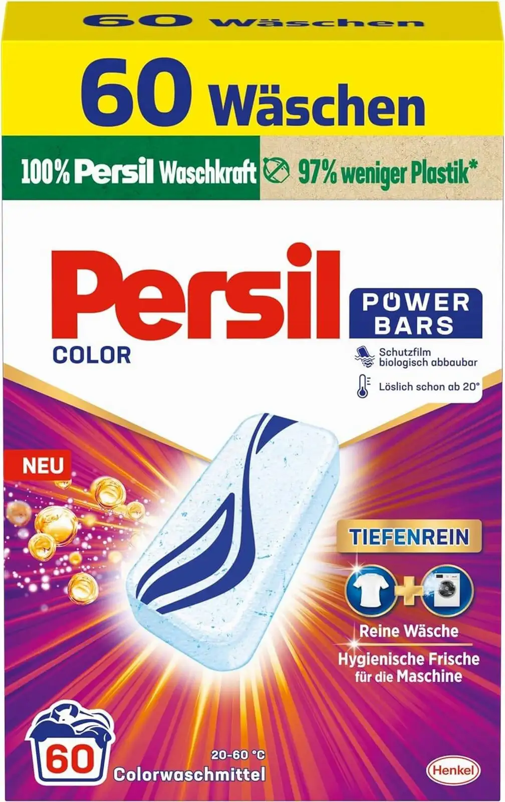 Persil Power Bars Kolor Tabletki 60 szt. z NIEMIEC — 8