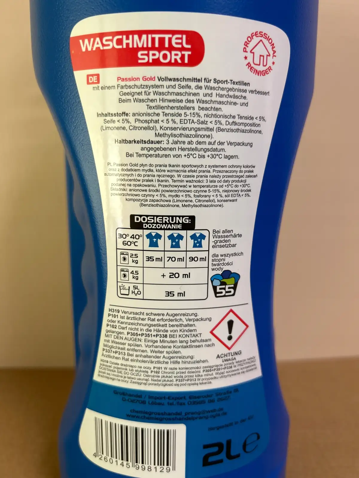 Universal washing gel Passion Gold 2 l — 7
