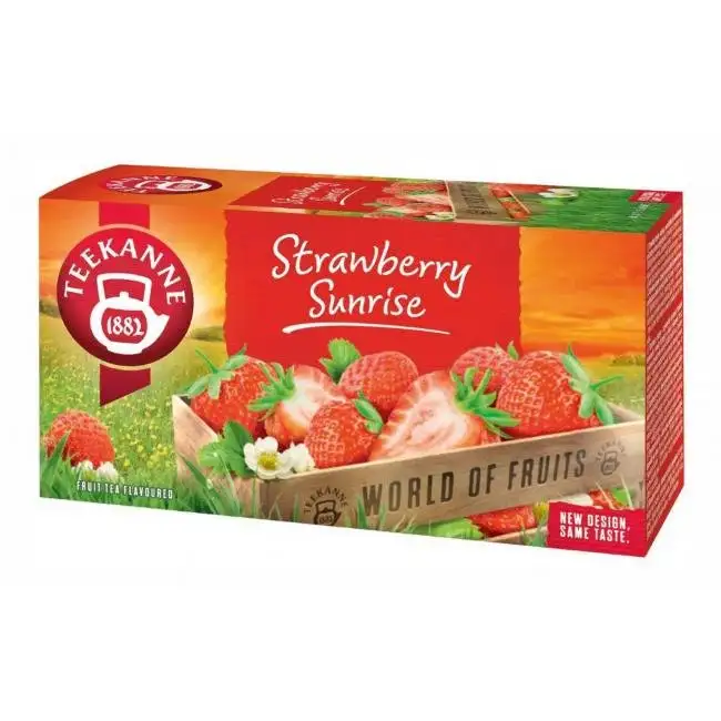 Teekanne World of Fruits Strawberry Aromatyzowana mieszanka herbatek — 8