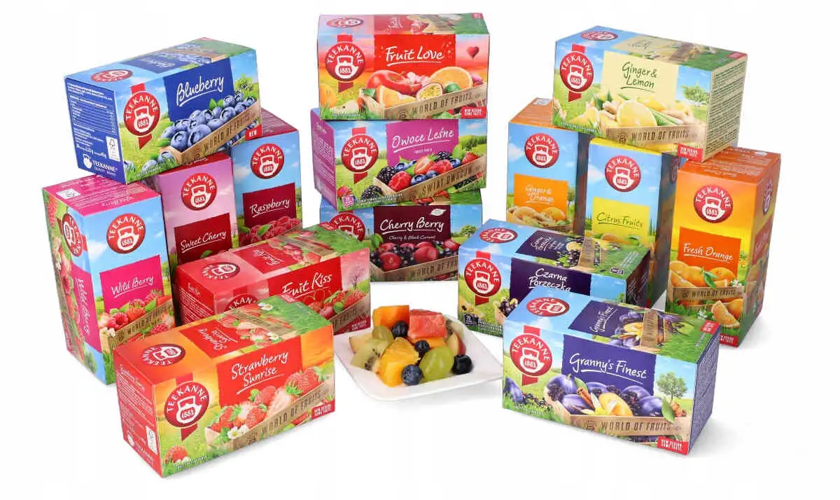 Teekanne World of Fruits Cranberry Raspberry Aromatyzowana herbata — 6