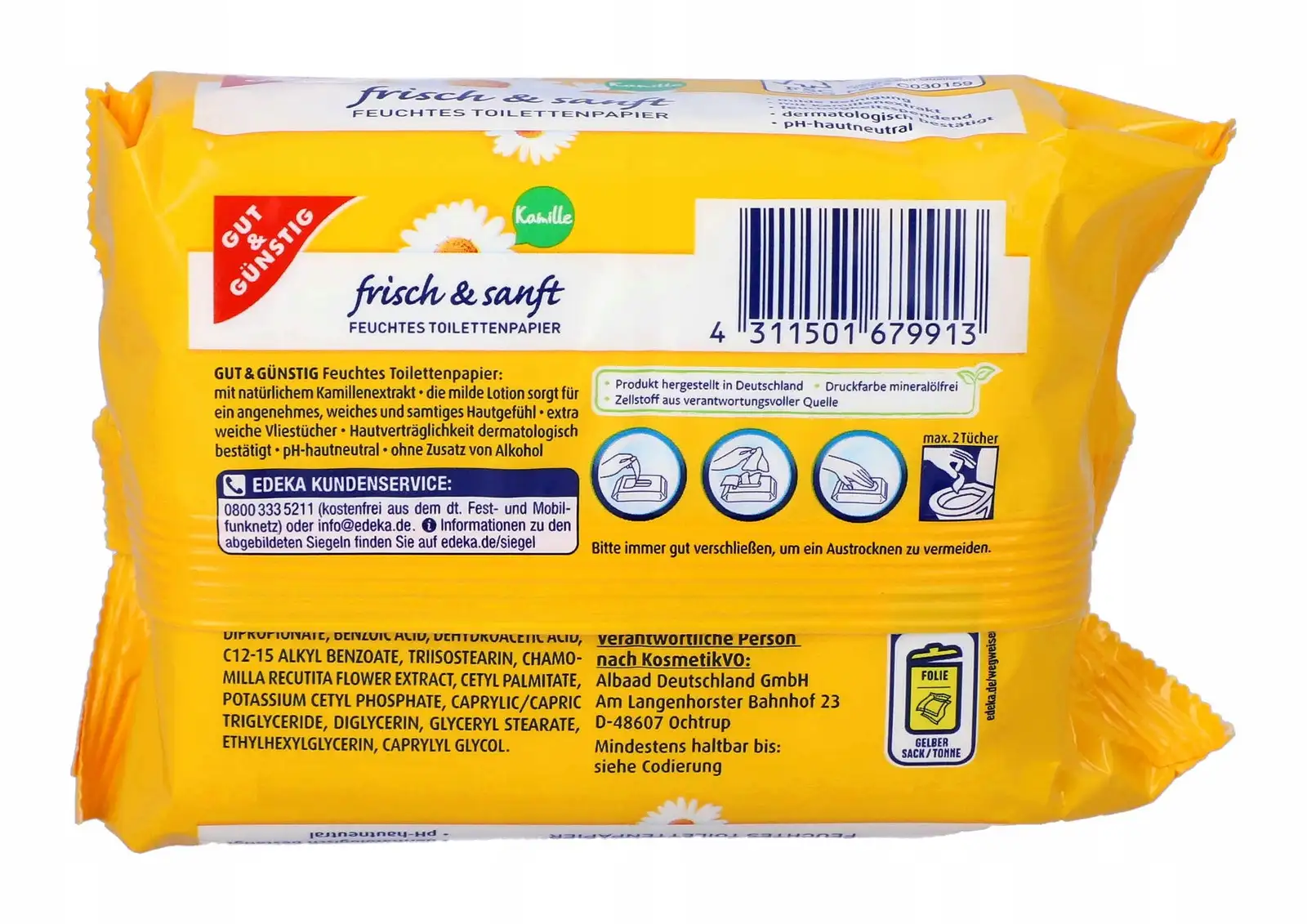 Gut&Günstig moistened scented paper 70 pcs. — 5