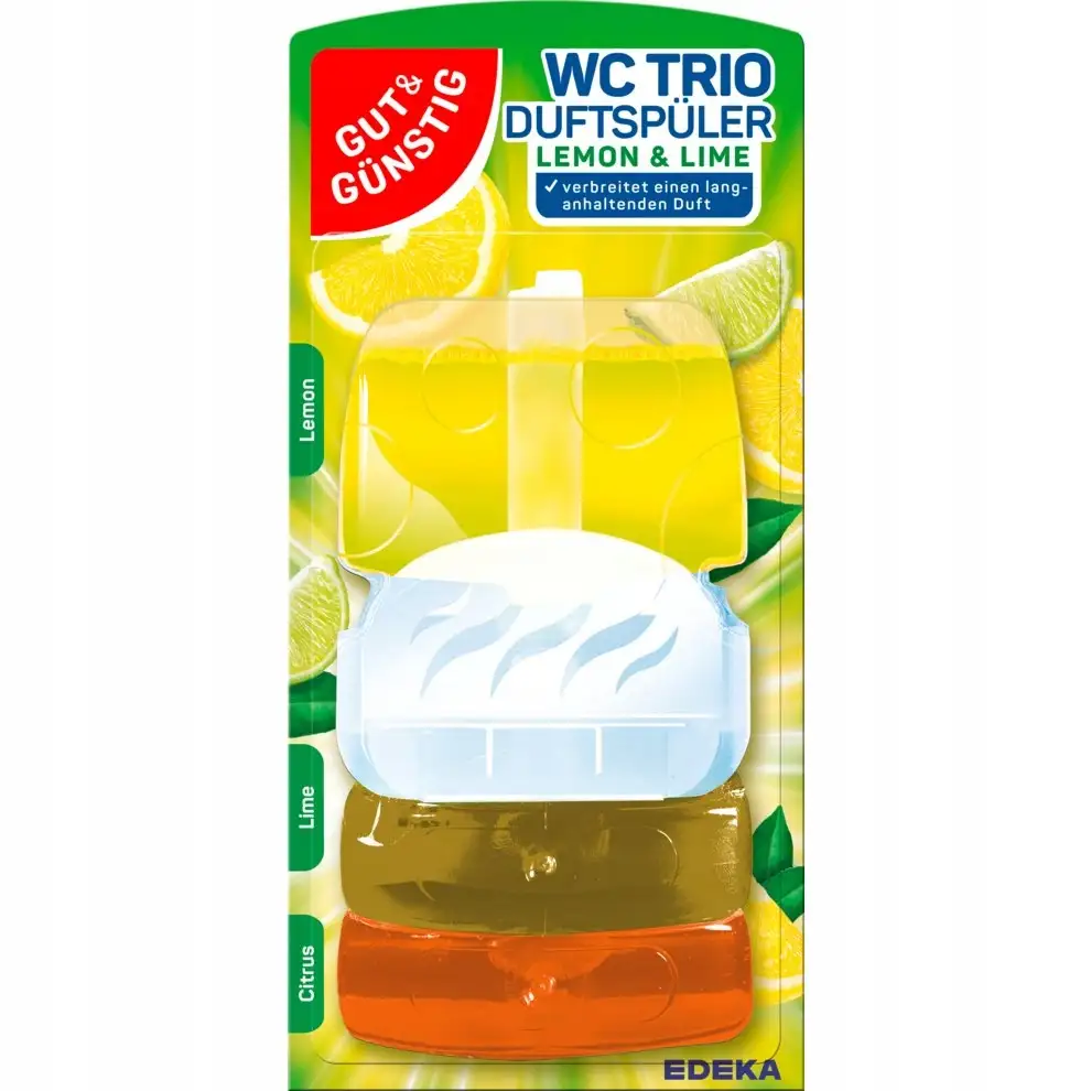 G&G Trio Żółta zawieszka żelowa do WC 3x55ml — 8