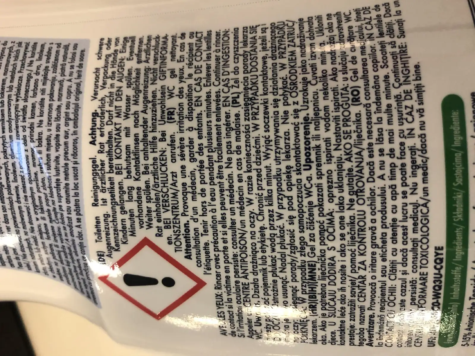 Ambi Pur żel czyszczenie WC 0,75l — 4