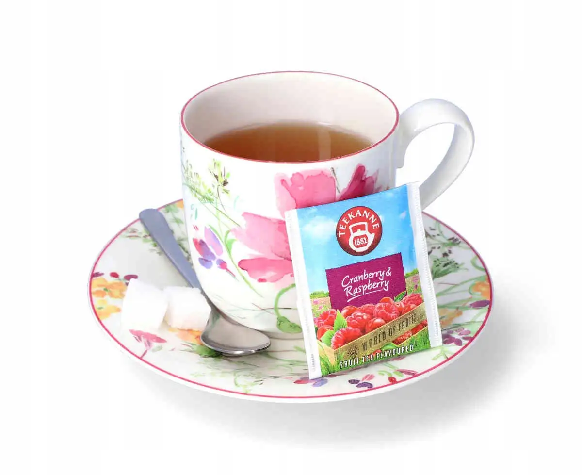 Teekanne World of Fruits Cranberry Raspberry Aromatyzowana herbata — 4