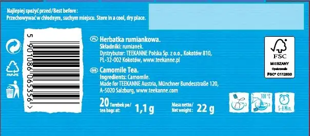 Herbata ziołowa ekspresowa Teekanne 22 g — 7