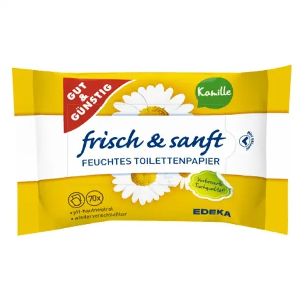 Gut&Günstig moistened scented paper 70 pcs. — 10