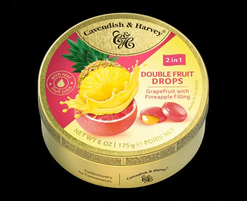 Cavendish&Harvey Double Fruit Drops Grapefruit Pineapple 175 g — 11