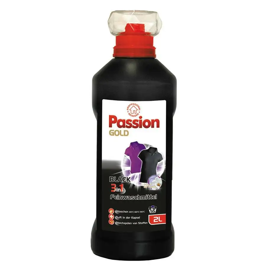 PASSION GOLD BLACK NIEMIECKI ŻEL DO PRANIA CZARNEGO CIEMNEGO 2L 55 PRAŃ