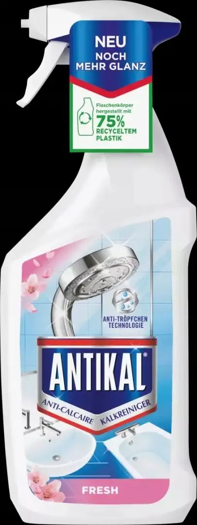 Antikal płyn odkamieniacz do łazienki 0,7l z nutą zapachu róż. — 7