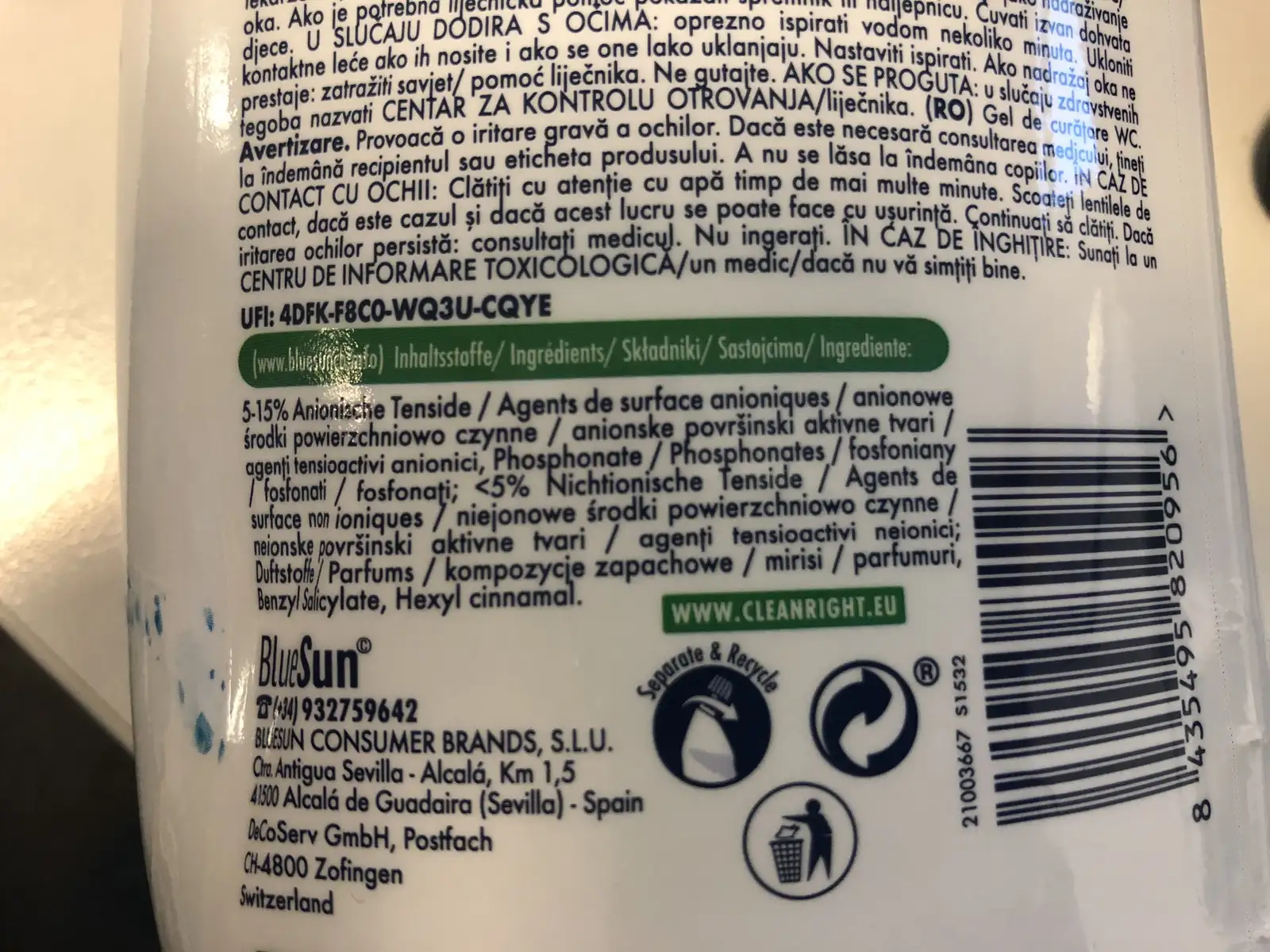 Ambi Pur żel czyszczenie WC 0,75l — 3