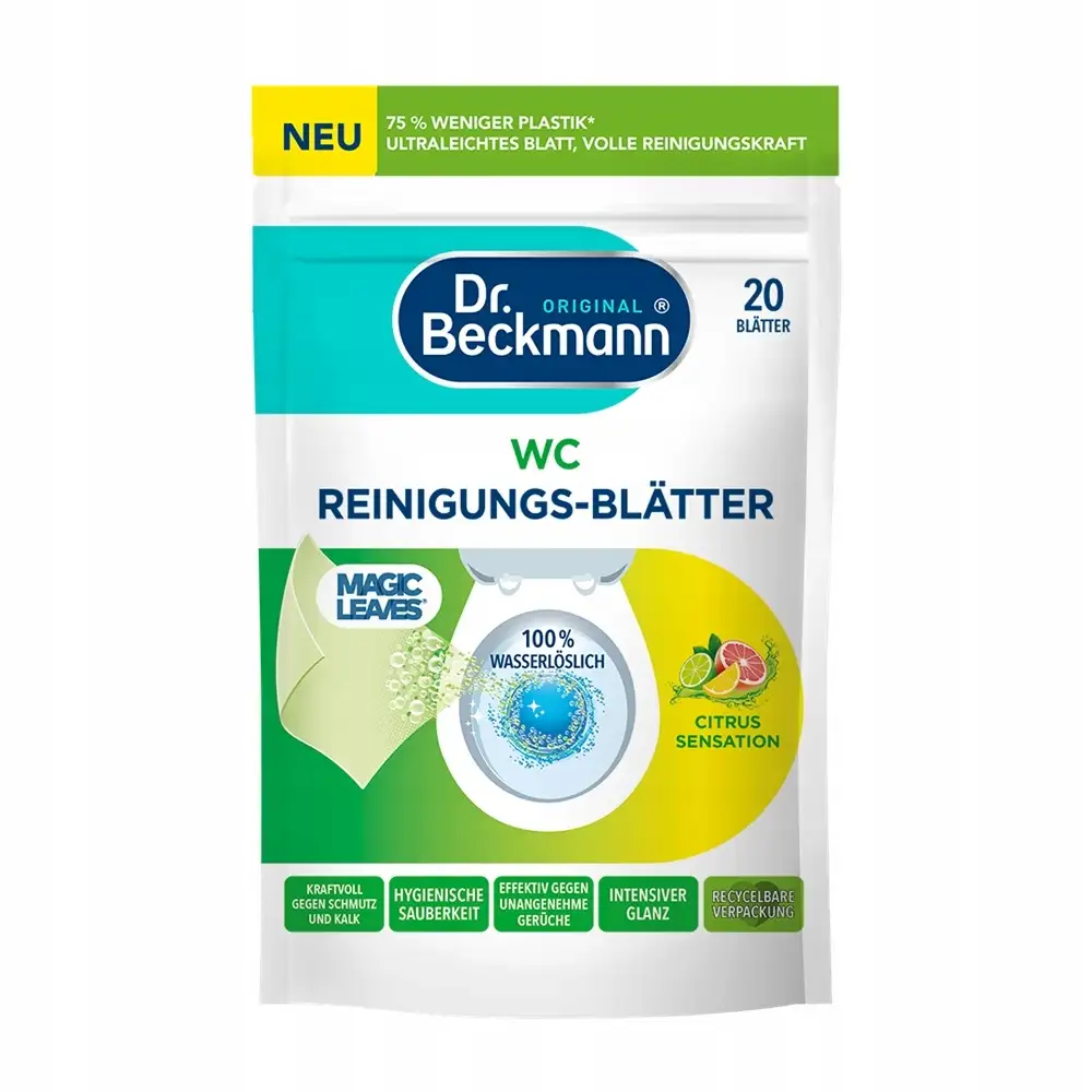 Dr. Beckmann 20 listków żelowych do czyszczenie WC cytrusowe UK — 6