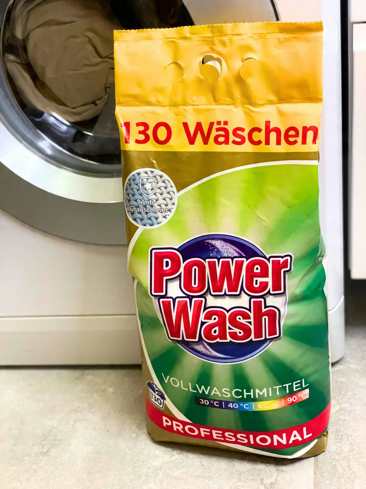 Power Wash Universal 130 prań 7,8kg niemiecki proszek do prania białego — 25