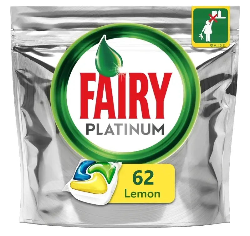Fairy Platinum Lemon Kapsułki do Zmywarki 62sztuki