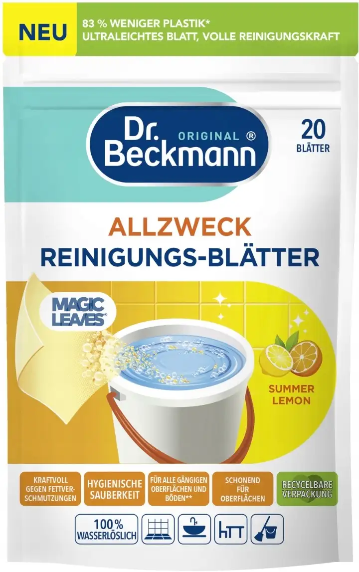 Dr. Beckmann chusteczki nawilżane czyszczenie wielofunkcyjne 0,044l — 9