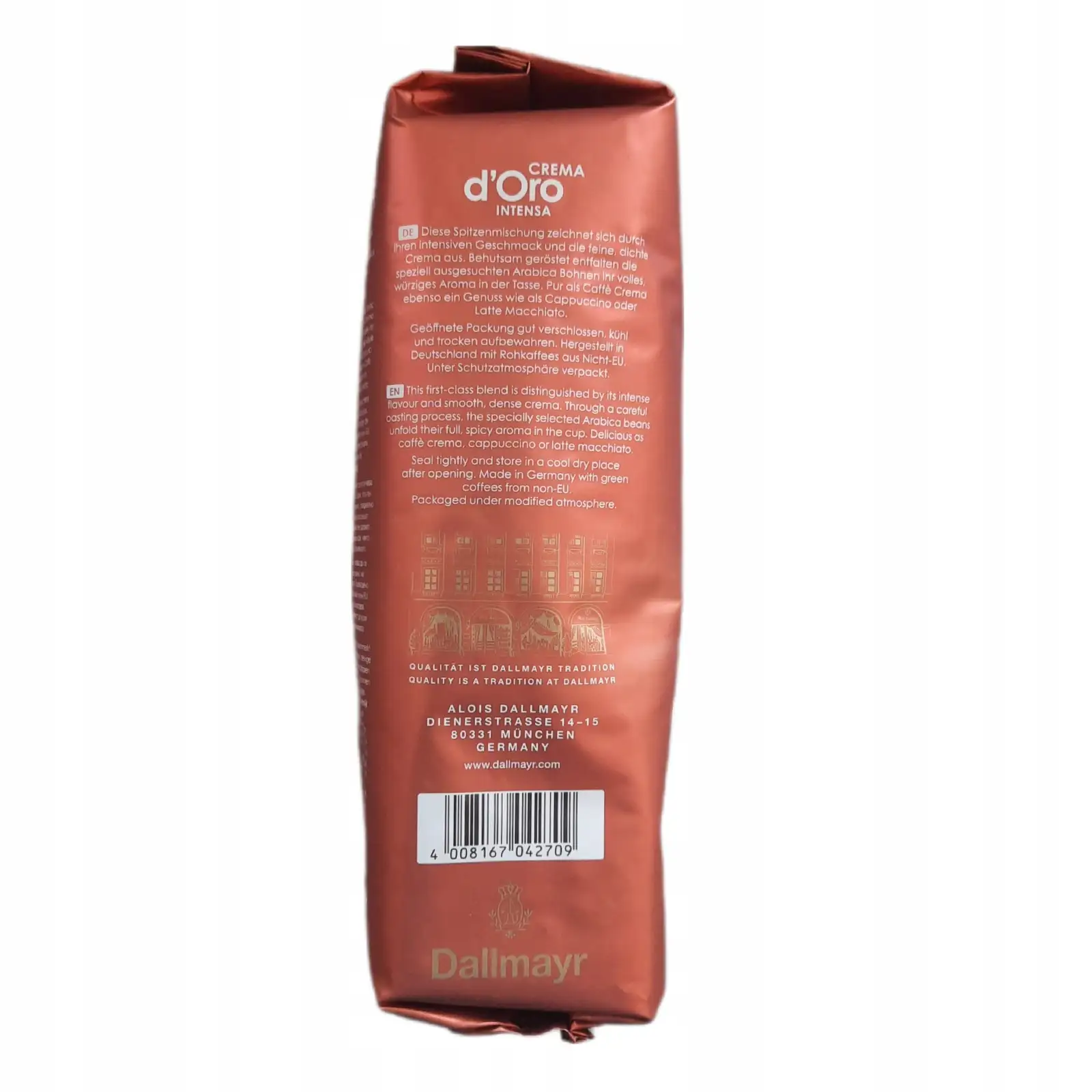 Kawa ziarnista Arabica Dallmayr Crema d'Oro Intensa 1000 g — 6