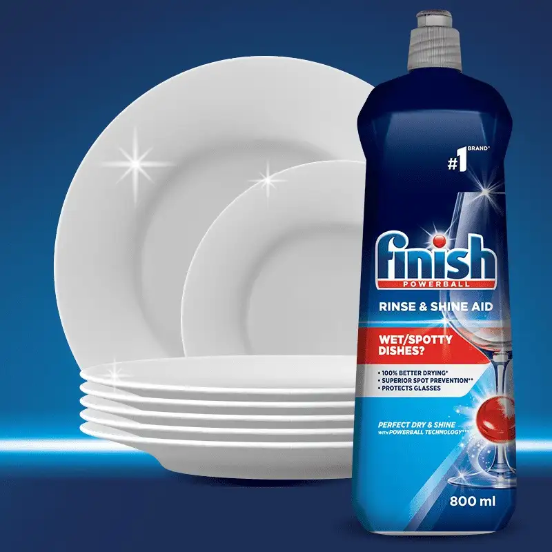 FINISH Nabłyszczacz do Zmywarki Płyn Nabłyszczający POWERBALL 800 ml — 11