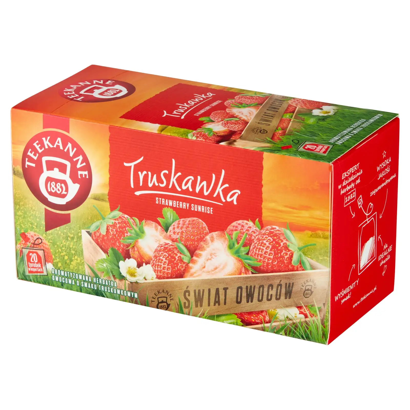 Teekanne World of Fruits Strawberry Aromatyzowana mieszanka herbatek — 2