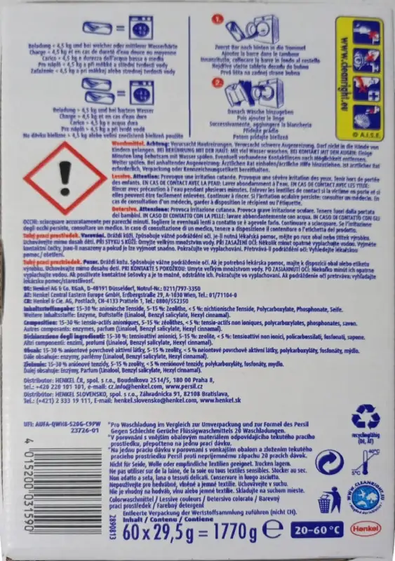 Persil Power Bars Kolor Tabletki 60 szt. z NIEMIEC — 4