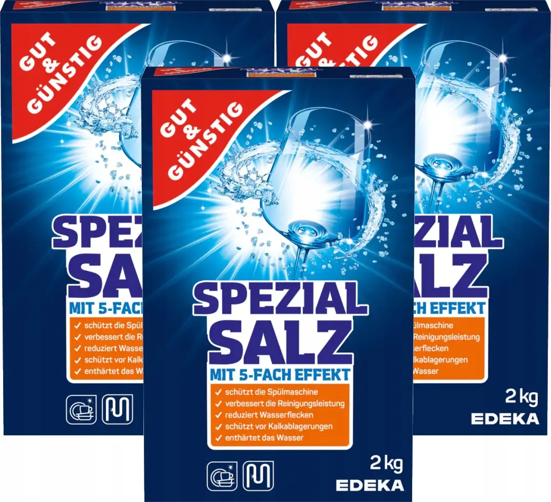 Sól do Zmywarki Ochronna Niemiecka G&G Spezial Salz 2kg Zmiękcza Wodę — 20