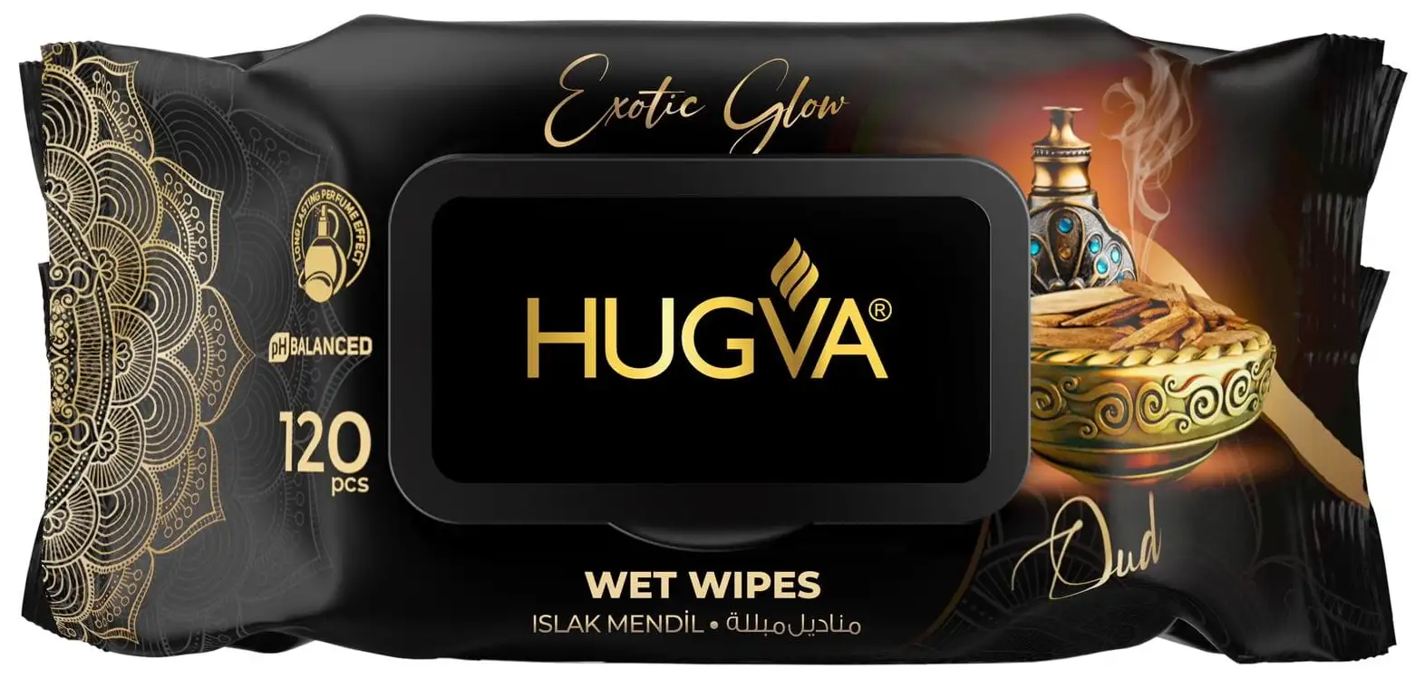 Hugva Perfumowane chusteczki 120szt - Exotic Glow — 10