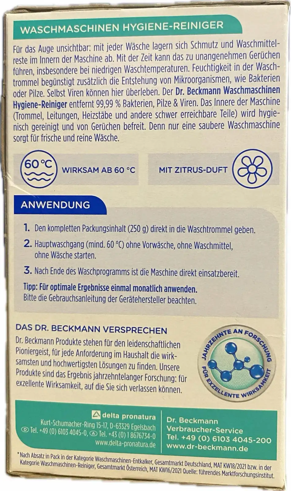 Proszek do czyszczenia pralki Dr. Beckmann 250 g — 4