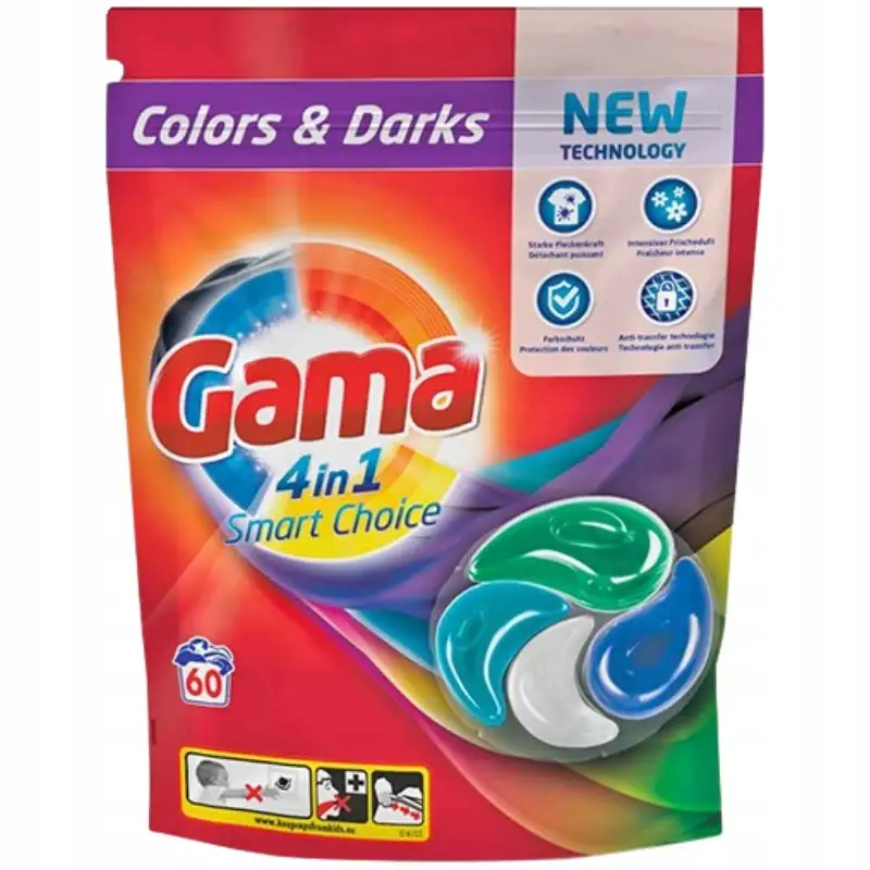 Kapsułki Gama Smart Choice 4 in 1 60 szt. — 12
