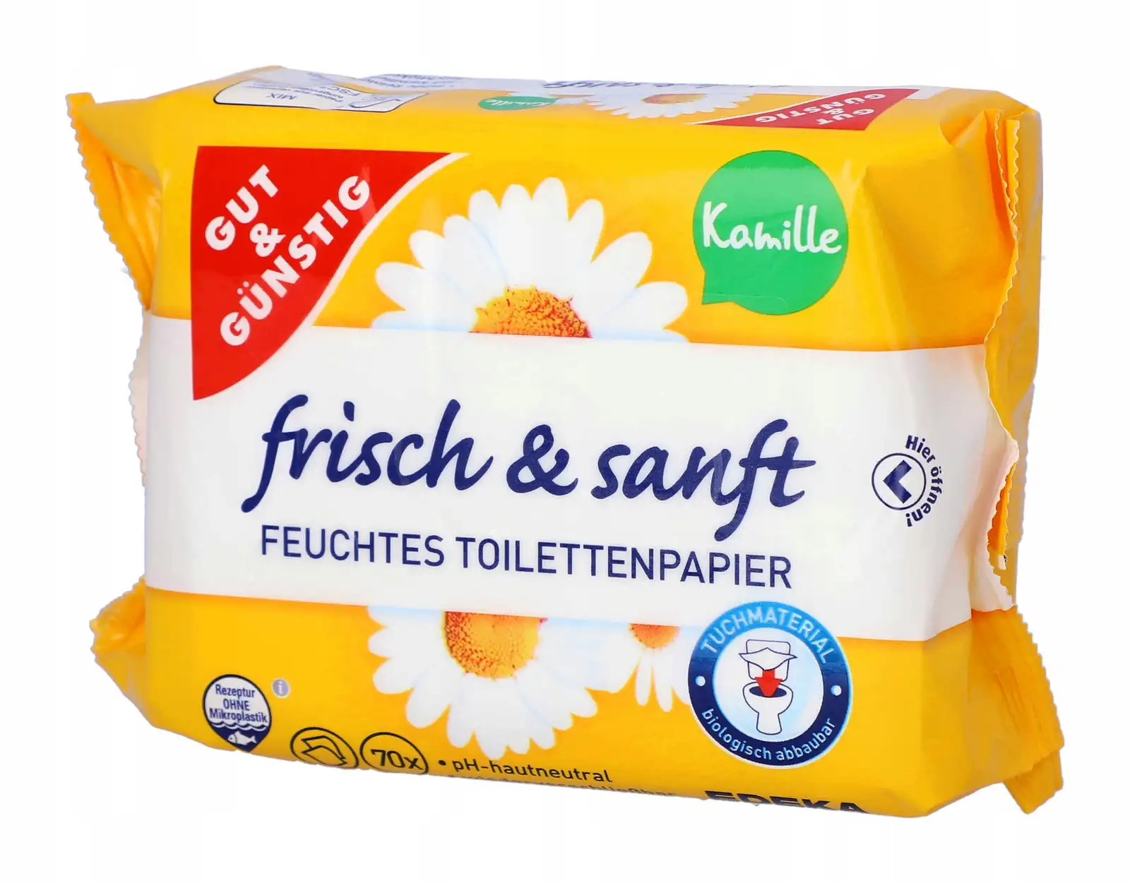 Gut&Günstig moistened scented paper 70 pcs. — 2