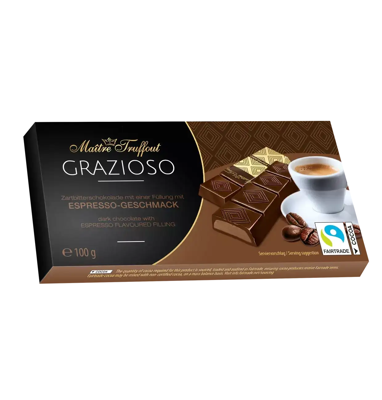 MaitreTruffout Grazioso Czekoladki z Nadzieniem Espresso 100 g