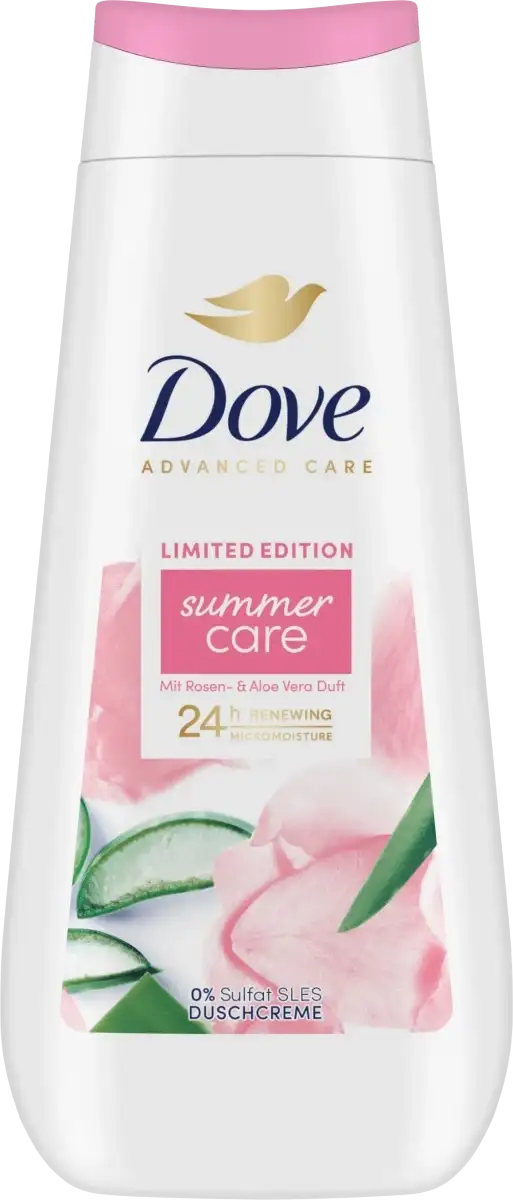 Dove Summer Care mit Rosen- & Aloe Vera Żel pod Prysznic 225 ml