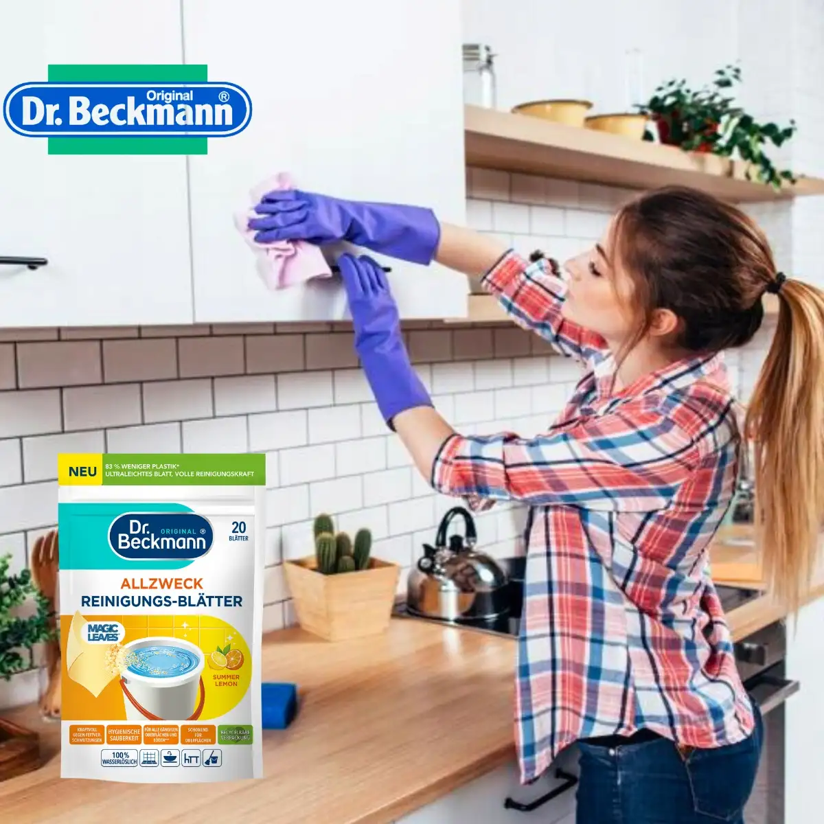Dr. Beckmann Summer Lemon Uniwersalne Listki Czyszczące 20 szt. — 3