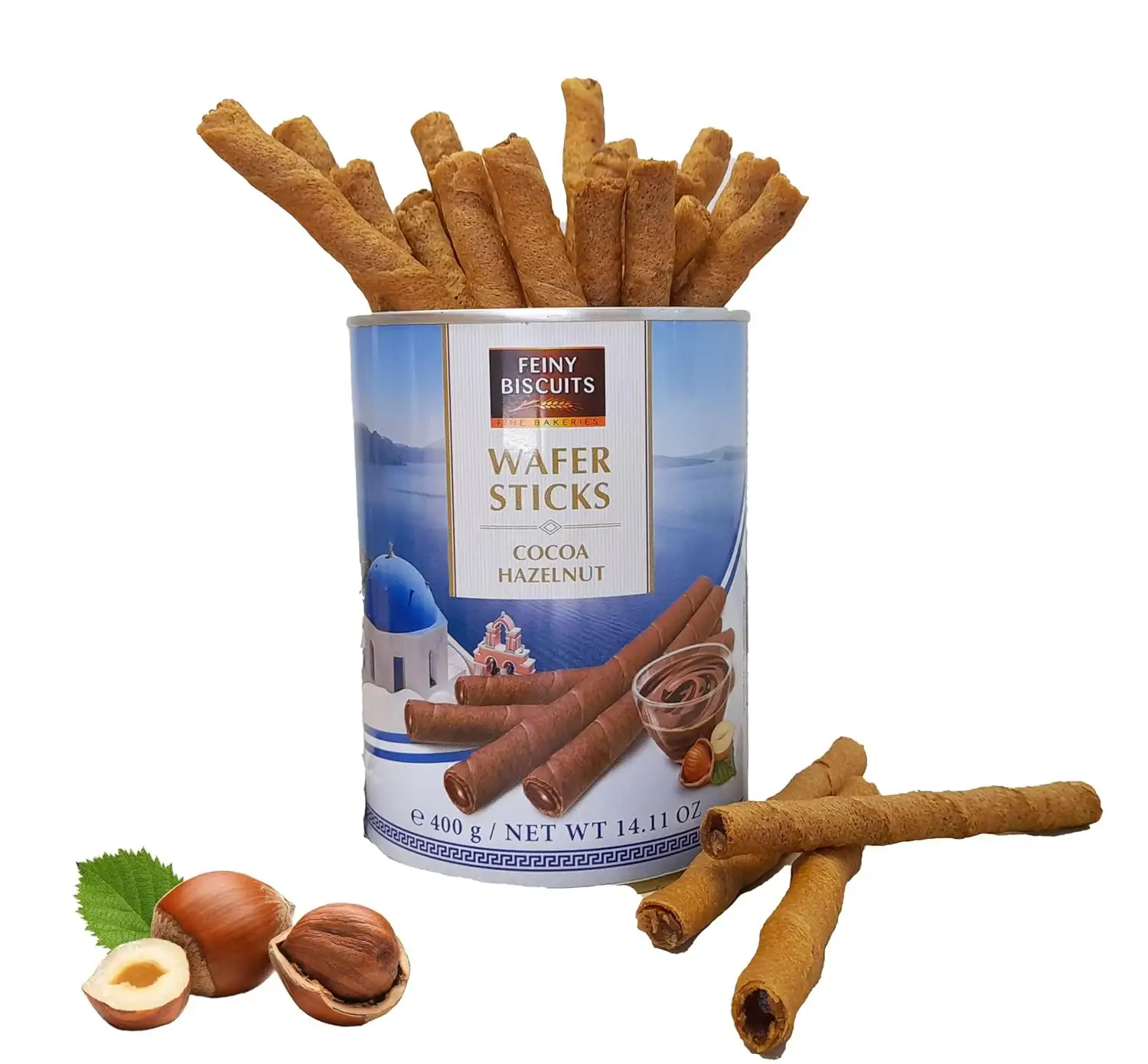 Feine Biscuits Rurki Waflowe Kakaowo-Orzechowe 400 g — 2