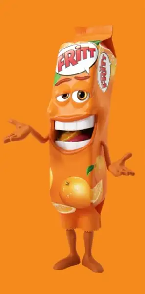 Fritt Orange Rozpuszczalna Guma do Żucia 70 g — 2