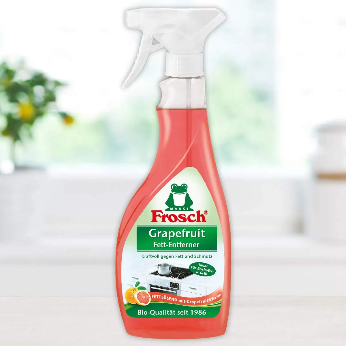 Frosch Grapefruit Środek do Czyszczenia Kuchni Odtłuszczacz 500 ml — 2