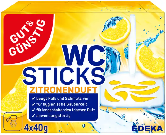 G&G WC Sticks Zawieszka Zitronen 4 x 40 g