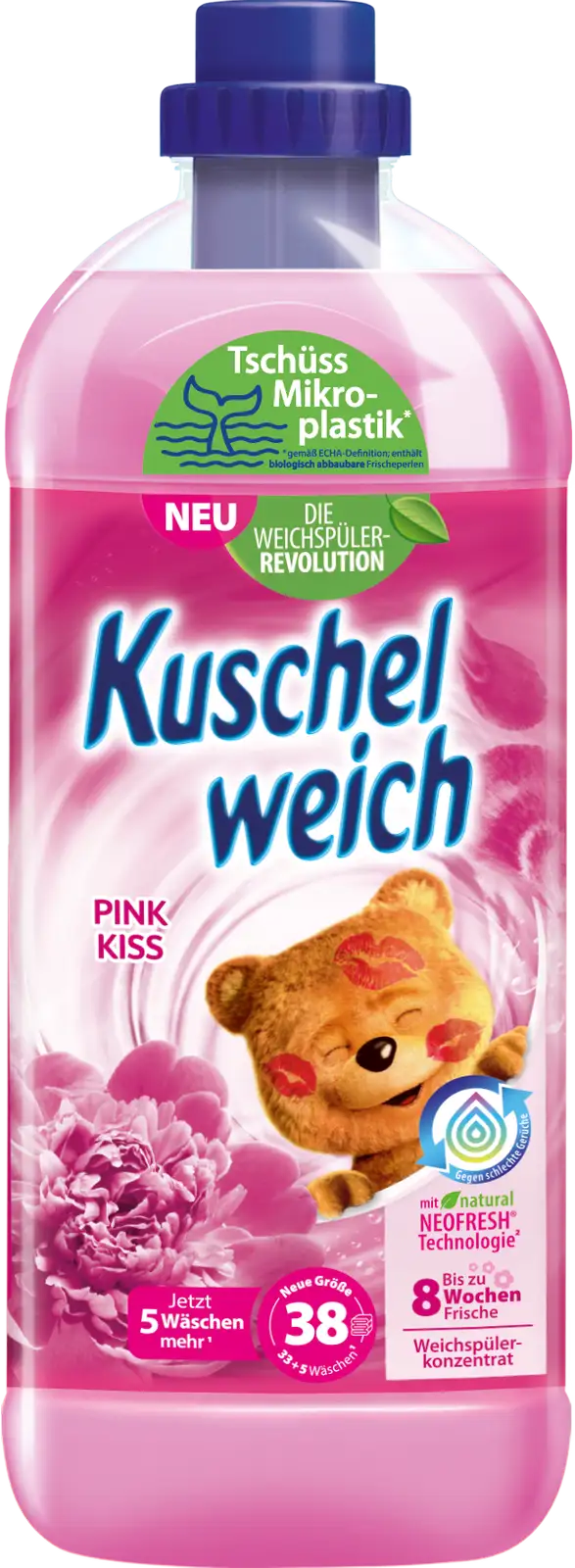 Kuschelweich Pink Kiss Płyn do Płukania 1 l DE