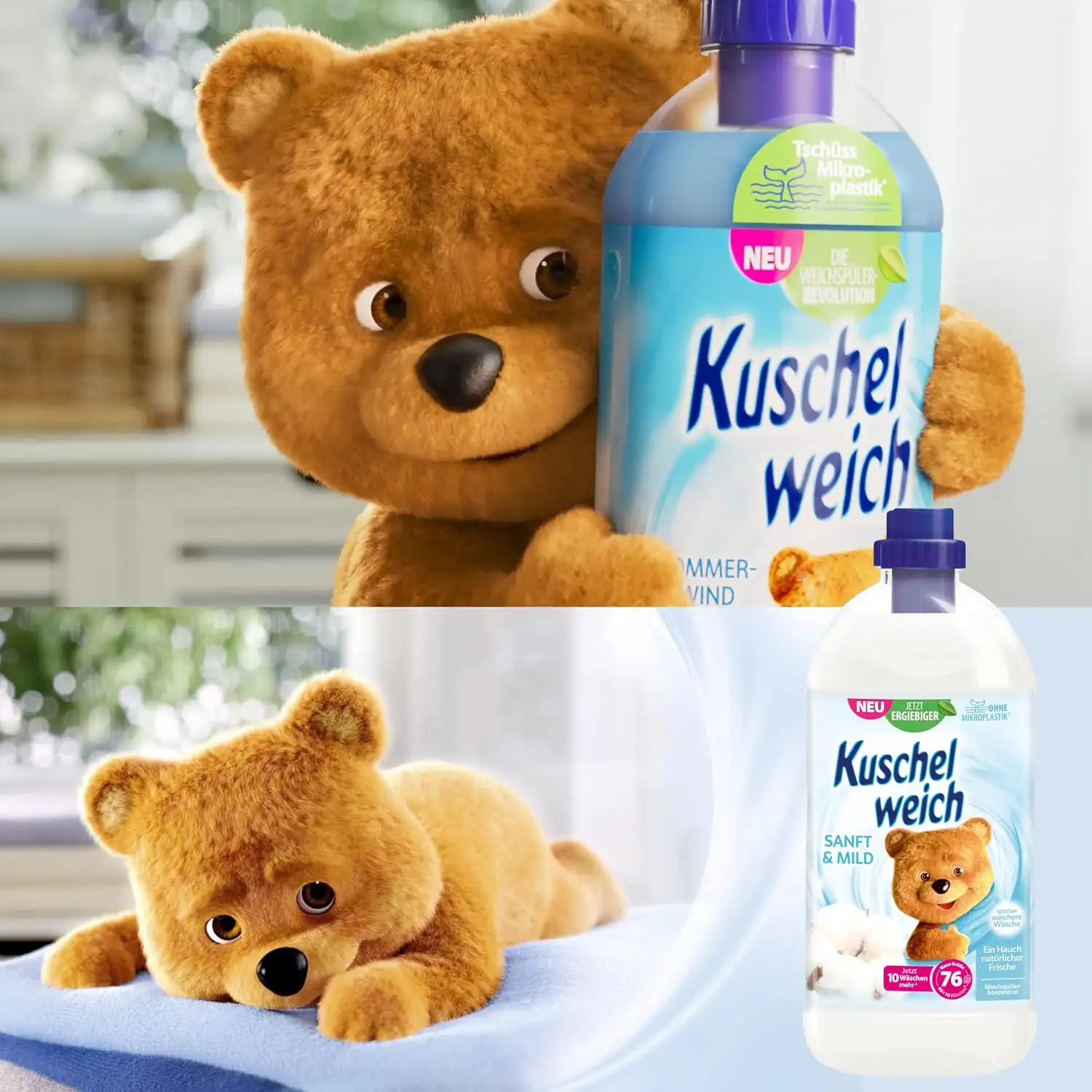 Kuschelweich Sanft & Mild Płyn do Płukania 1 l DE — 2