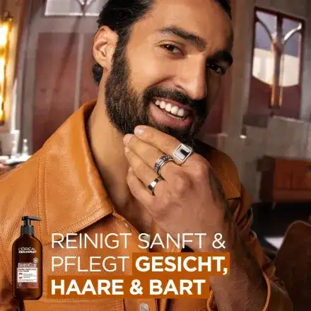 L'Oréal Men Expert Barber Club 3in1 Szampon do Brody 200 ml — 4