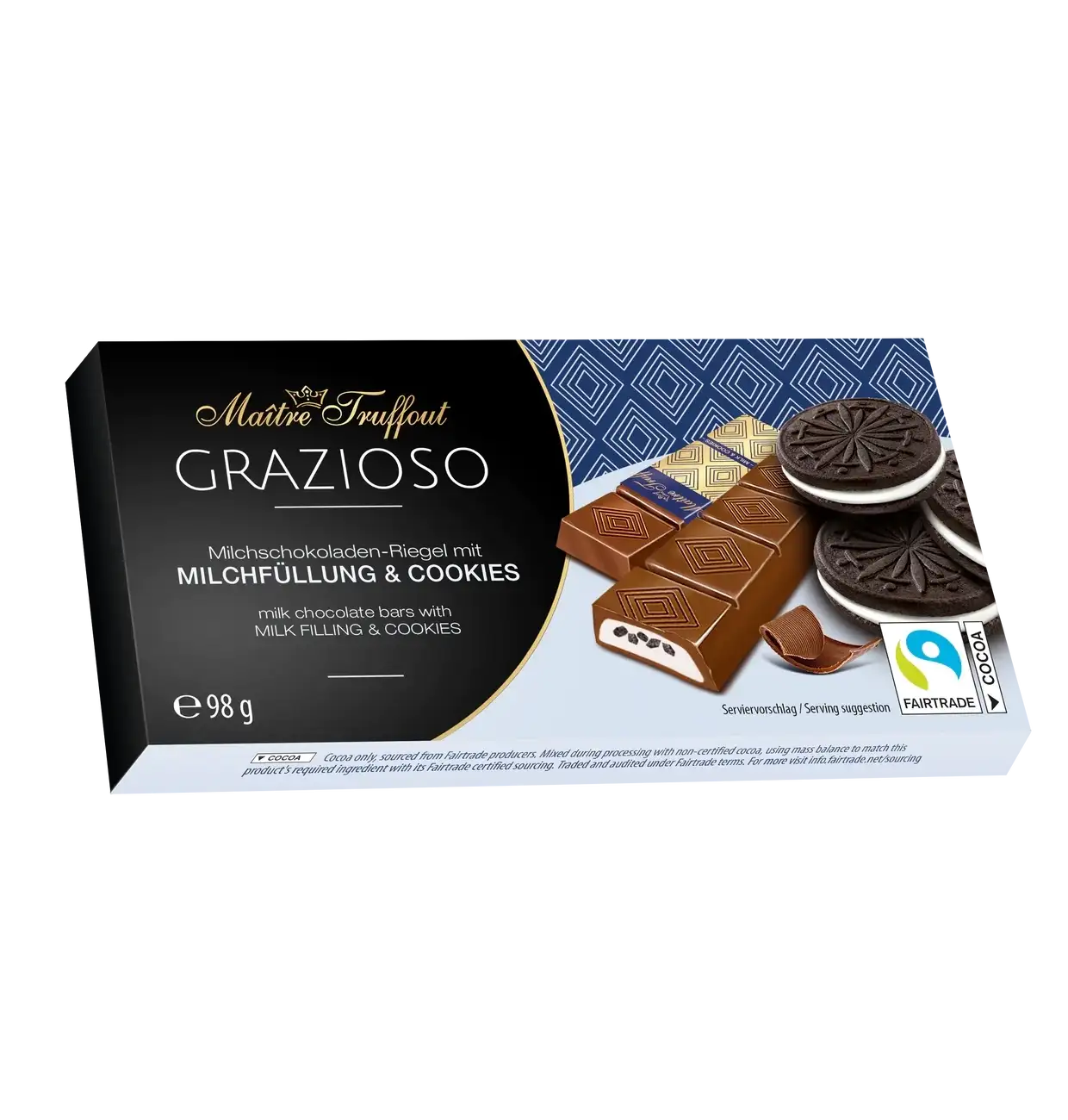 MaitreTruffout Grazioso Czekoladki z Nadzieniem Oreo 98 g