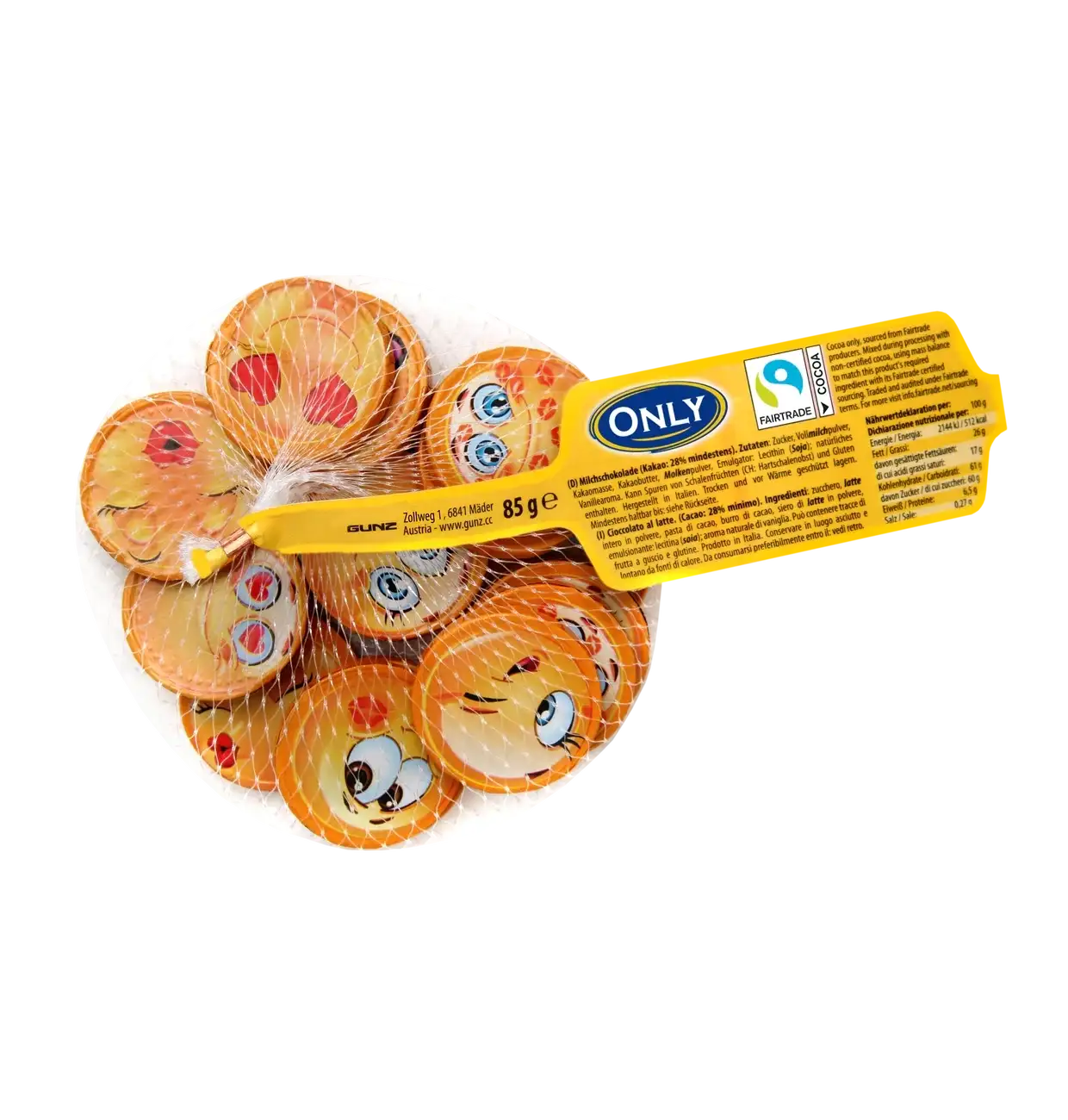 Only Emoji z Czekolady Mlecznej 85 g
