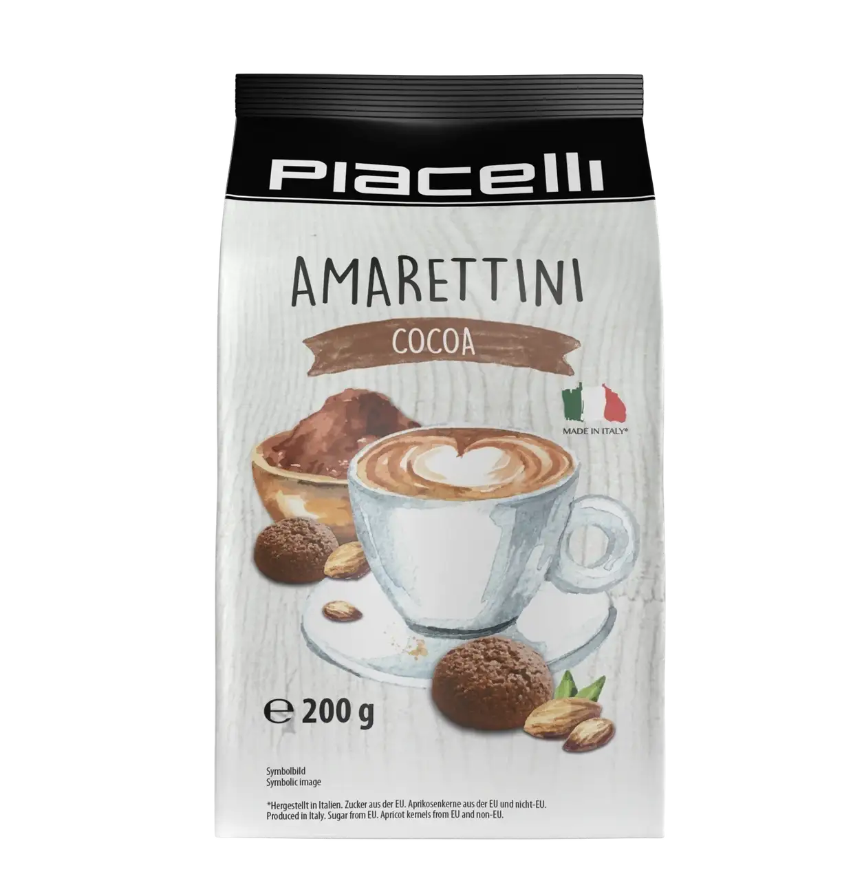 Piacelli Amarettini Cocoa Ciastka 200 g