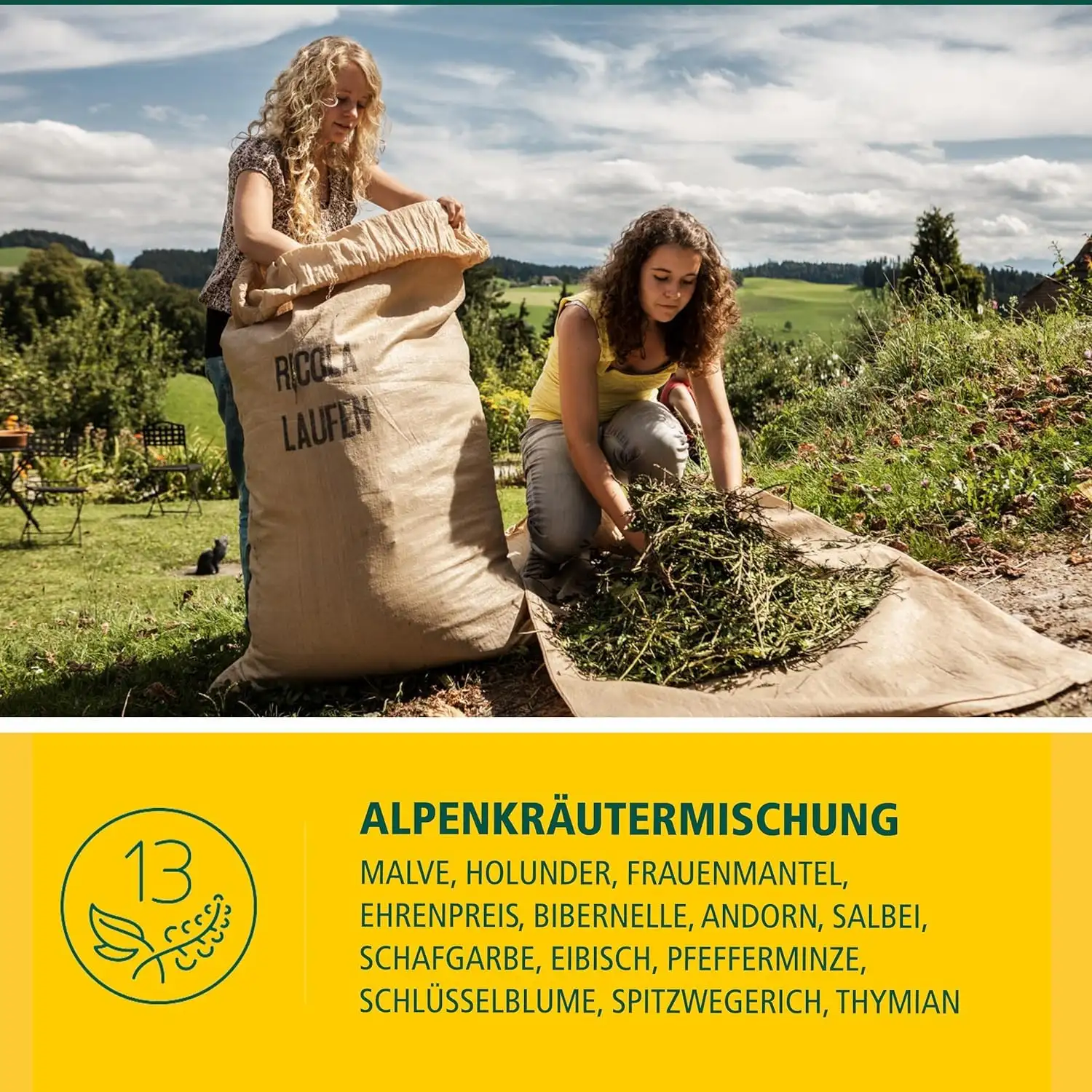 Ricola Alpen-Salbei Cukierki bez Cukru 75 g — 2