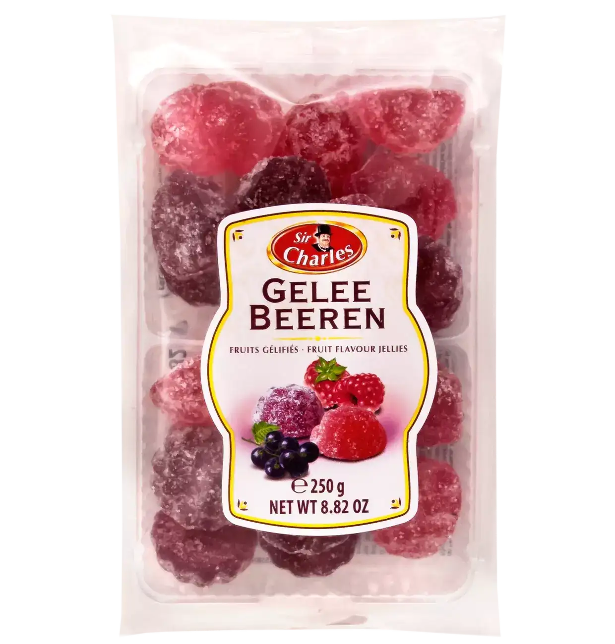 SirCharles Galaretka Jagodowa w Posypce Cukrowej 250 g