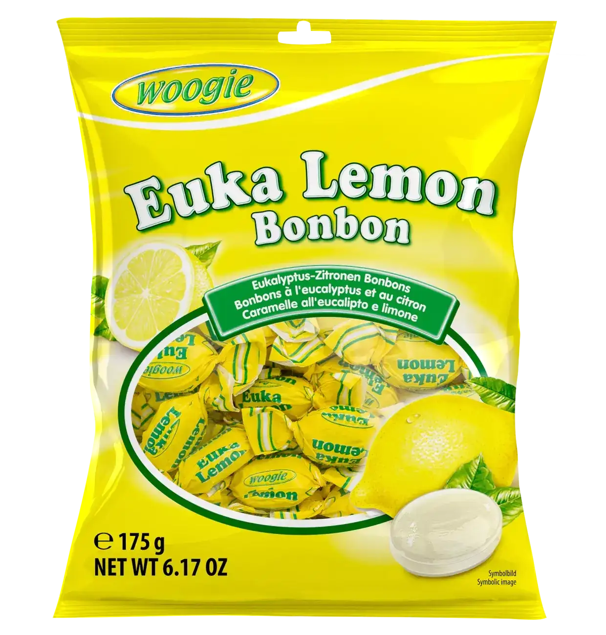 Woogie Cukierki Eukaliptusowo-Cytrynowe 175 g