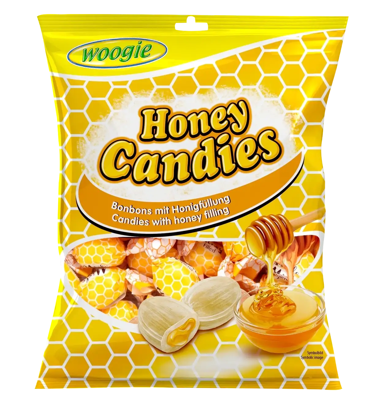 Woogie Honey Cukierki z Nadzieniem Miodowym 150 g